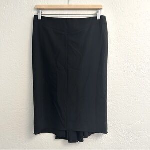 BCBG MaxAzria Black Wool Pencil Skirt, Size 4